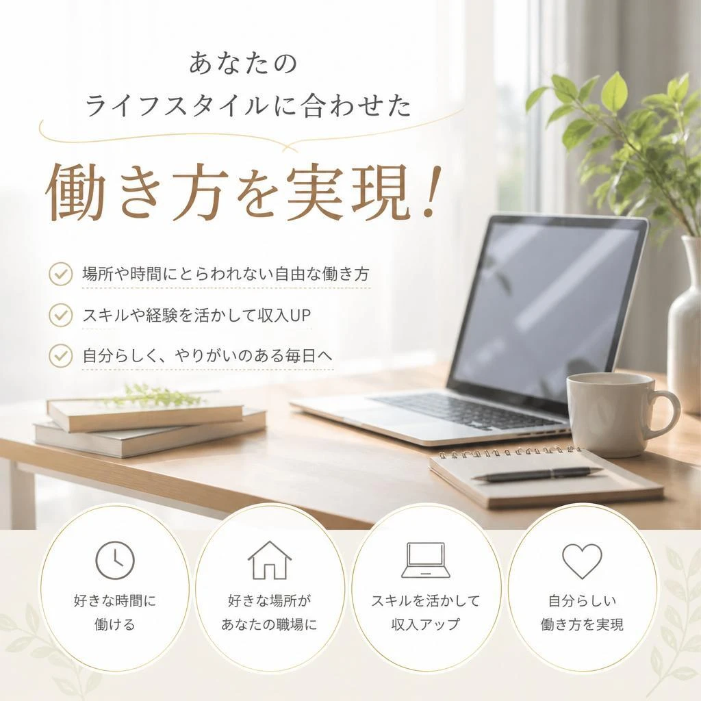あなたのライフスタイルに合わせた働き方を実現！