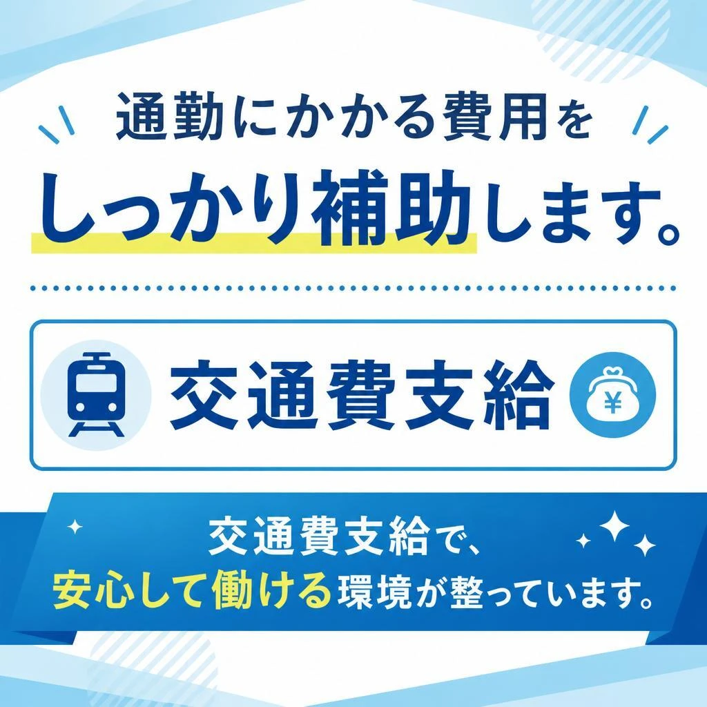 安心の交通費支給
