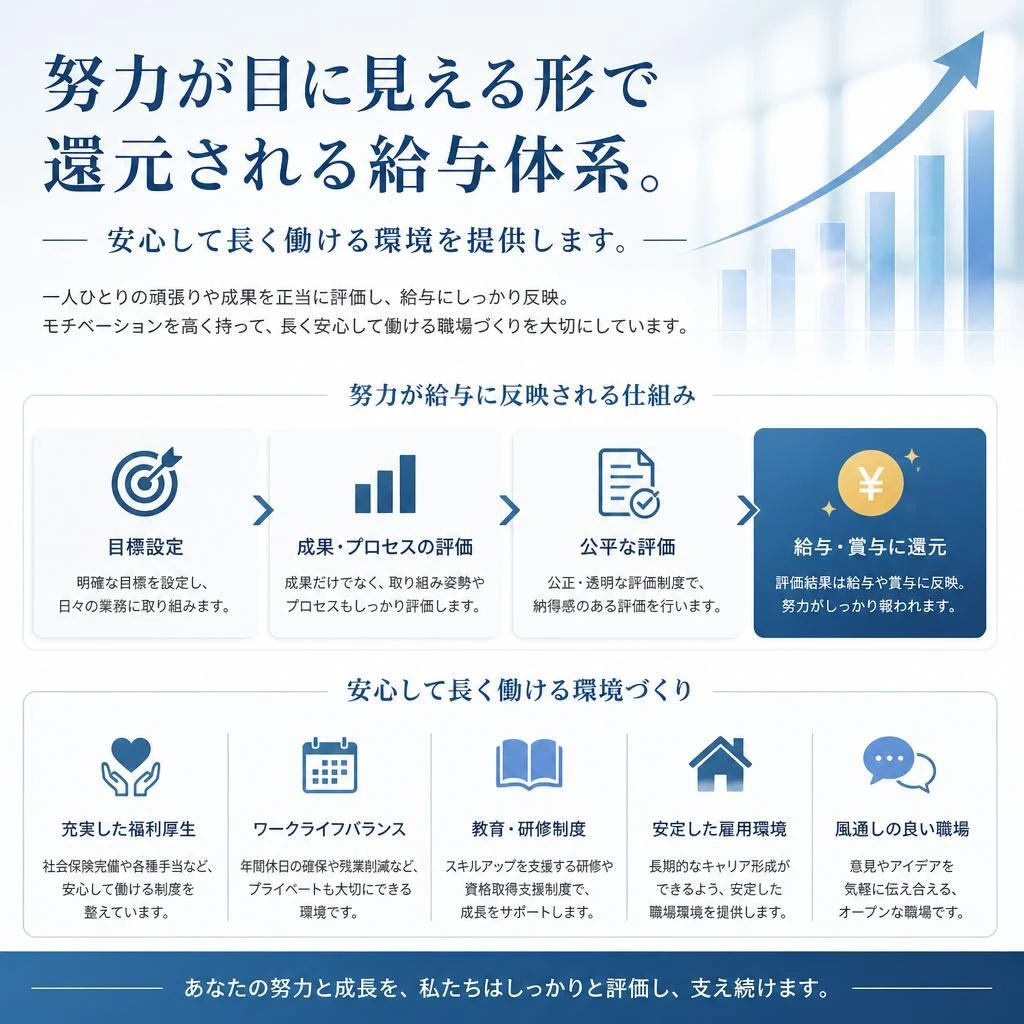 安定した給与体系
