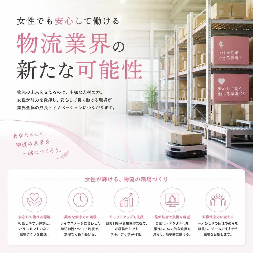 女性でも安心して働ける物流業界の新たな可能性