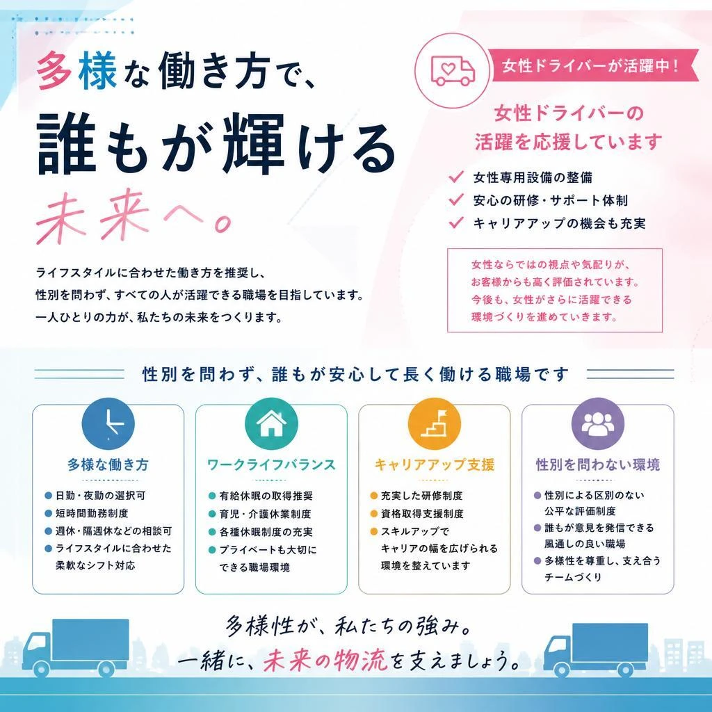 4. 女性ドライバーも活躍中