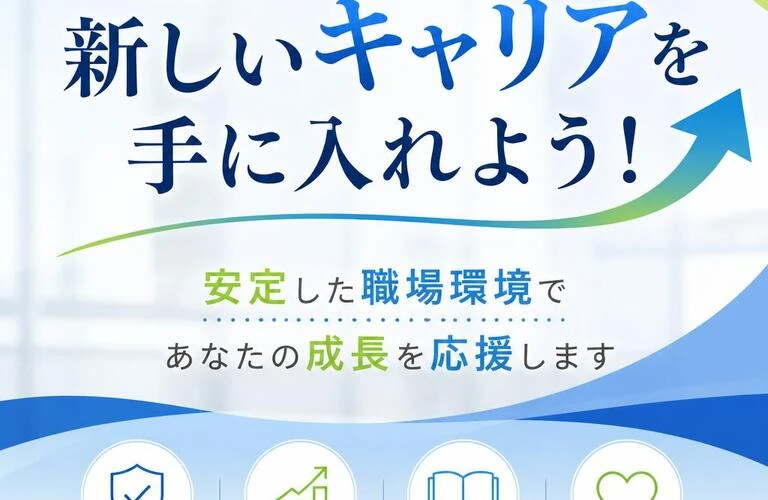 新しいキャリアを手に入れよう！安定した職場環境であなたの成長を応援します