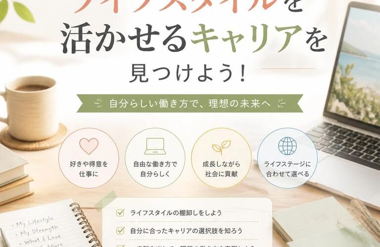 あなたのライフスタイルを活かせるキャリアを見つけよう！