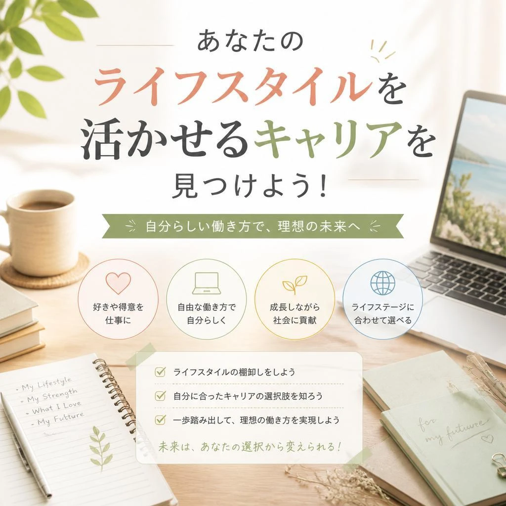 あなたのライフスタイルを活かせるキャリアを見つけよう！