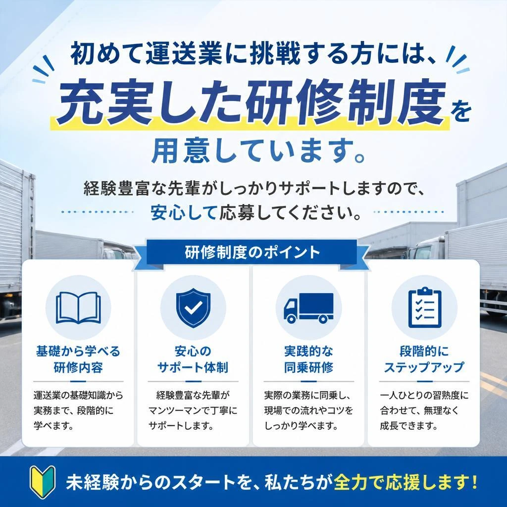 未経験者歓迎！安心の研修制度