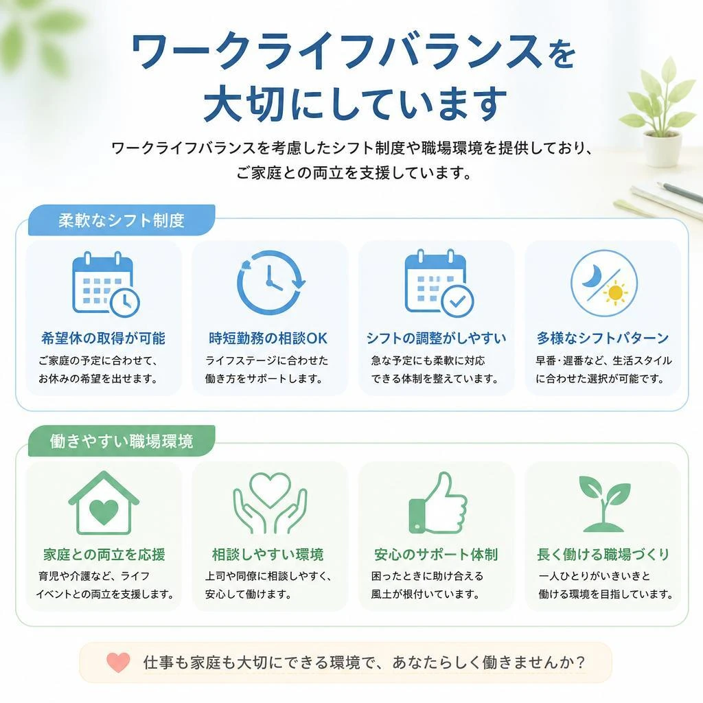 働きやすい環境の整備