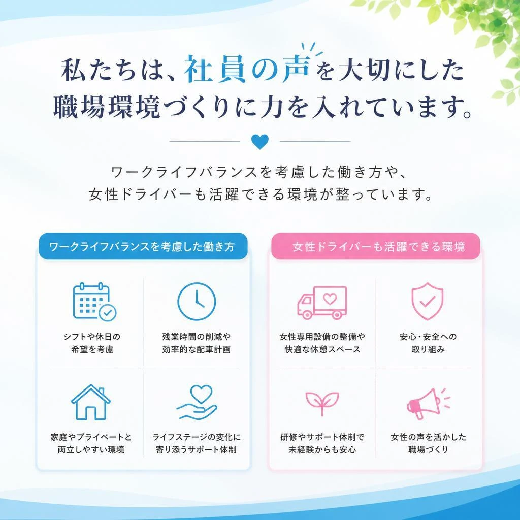 働きやすい職場環境の整備