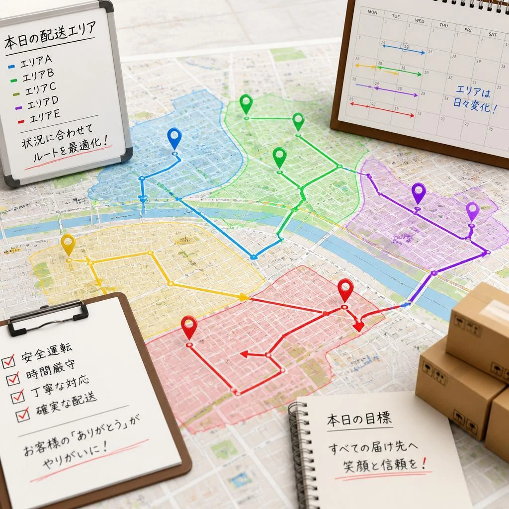 多様な配送ルートを体験