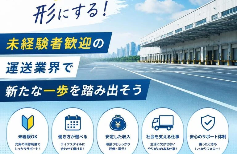 あなたの働き方を形にする！未経験者歓迎の運送業界で新たな一歩を踏み出そう