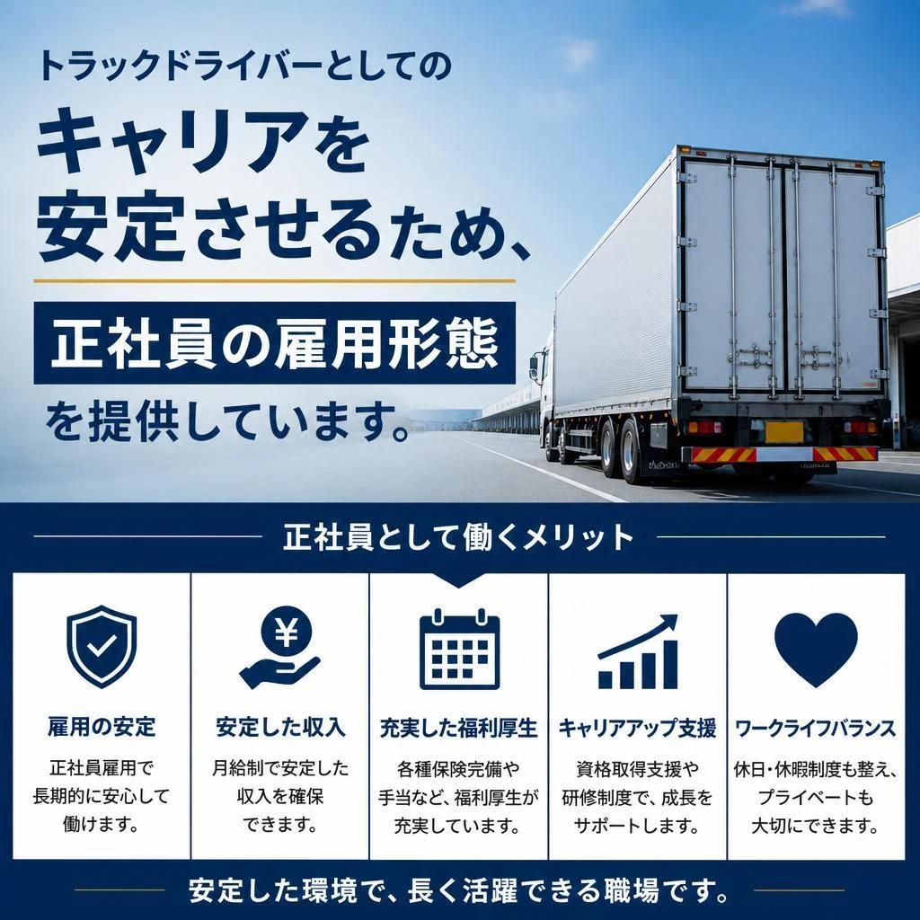 正社員募集で安定した働き方