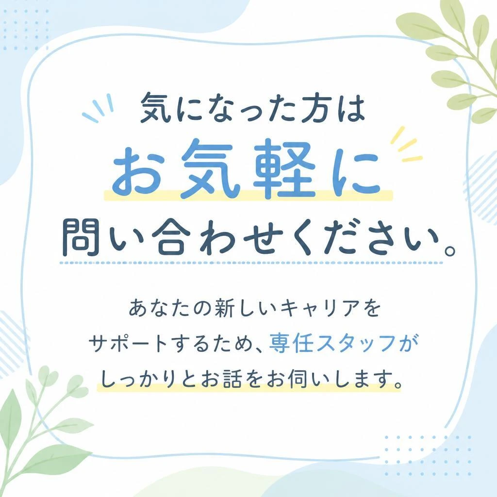 問い合わせから始める一歩