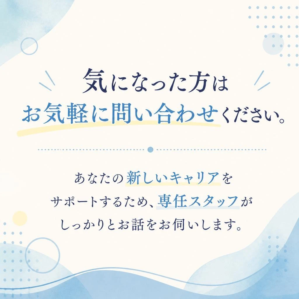 問い合わせから始める一歩