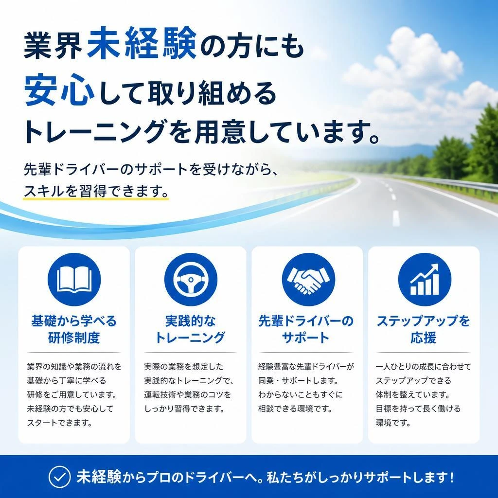未経験でも安心のサポート体制