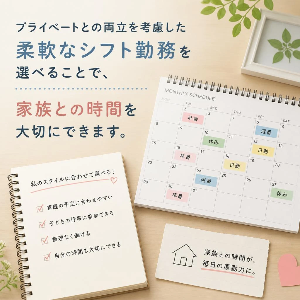 自由なシフト勤務